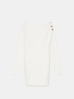 Pullover|Kleider, Overalls></noscript>MOHITO Pulloverkleid Mini Weiu00df