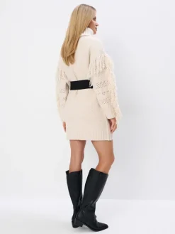Pullover></noscript>MOHITO Pulloverkleid Mini Nude