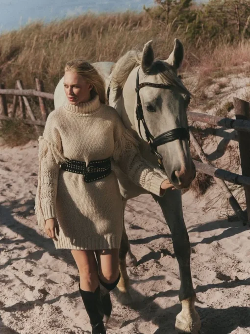 Pullover>MOHITO Pulloverkleid Mini Nude