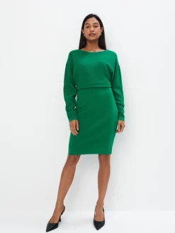 Minikleider|Kleider, Overalls>MOHITO Pulloverkleid Mini Grün