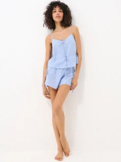 Schlafanzüge></noscript>MOHITO Pyjama-Oberteil Blau