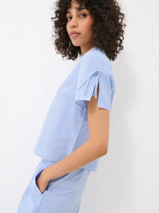Schlafanzüge>MOHITO Pyjama-Oberteil Blau