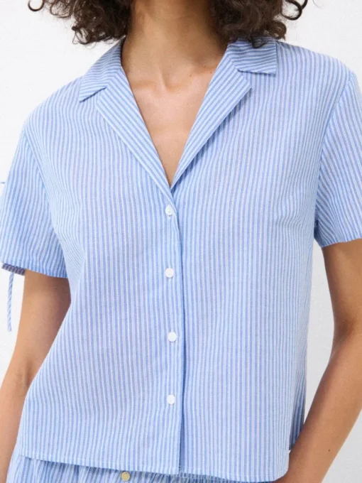 Schlafanzüge>MOHITO Pyjama-Oberteil Blau