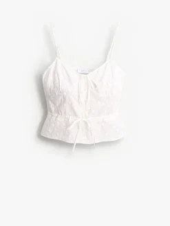Schlafanzüge></noscript>MOHITO Pyjama-Oberteil Weiu00df