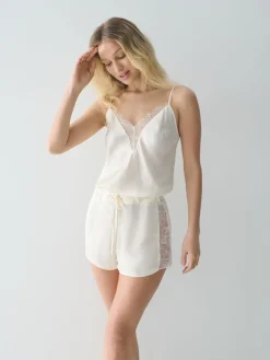 Schlafanzüge></noscript>MOHITO Pyjama-Oberteil Weiu00df