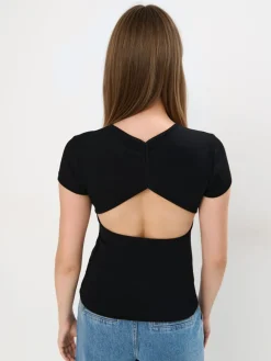 Blusen, Hemden>MOHITO Rückenfreies Kleid Schwarz