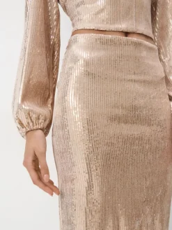 Röcke></noscript>MOHITO Rock mit Pailletten Gold