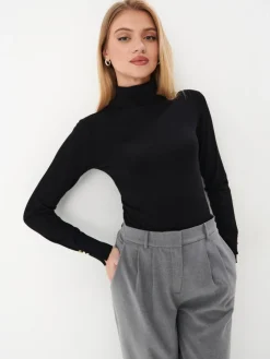 Pullover>MOHITO Rollkragenpullover Schwarz