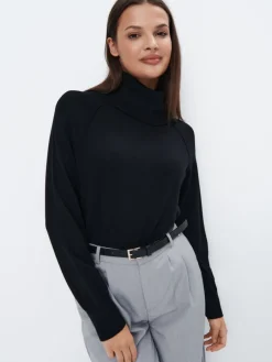 Pullover>MOHITO Rollkragenpullover Schwarz