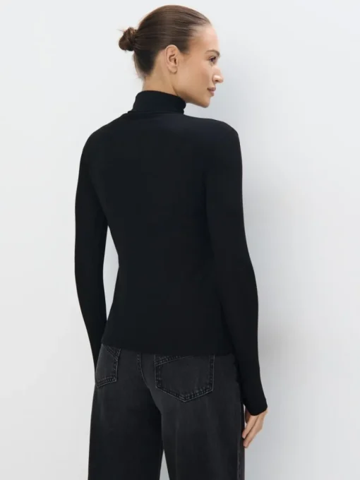 Blusen, Hemden>MOHITO Rollkragenpullover Schwarz