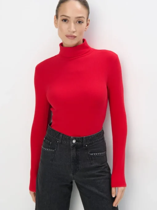 Blusen, Hemden>MOHITO Rollkragenpullover Rot