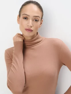 Blusen, Hemden></noscript>MOHITO Rollkragenpullover Beige