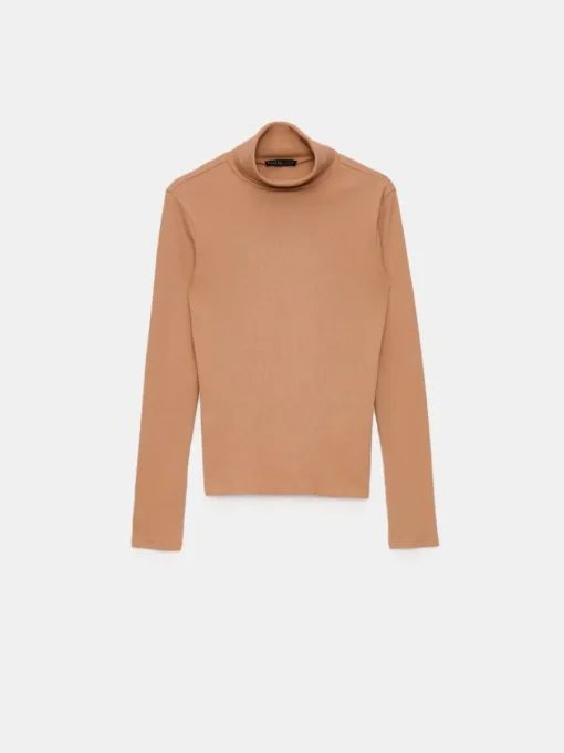 Blusen, Hemden>MOHITO Rollkragenpullover Beige