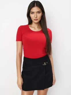 T-shirts, Tops>MOHITO es T-Shirt mit Viskose Rot