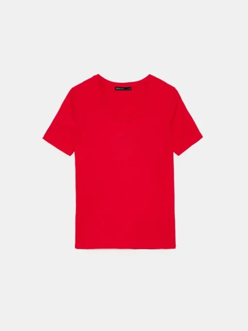 T-shirts, Tops>MOHITO es T-Shirt mit Viskose Rot