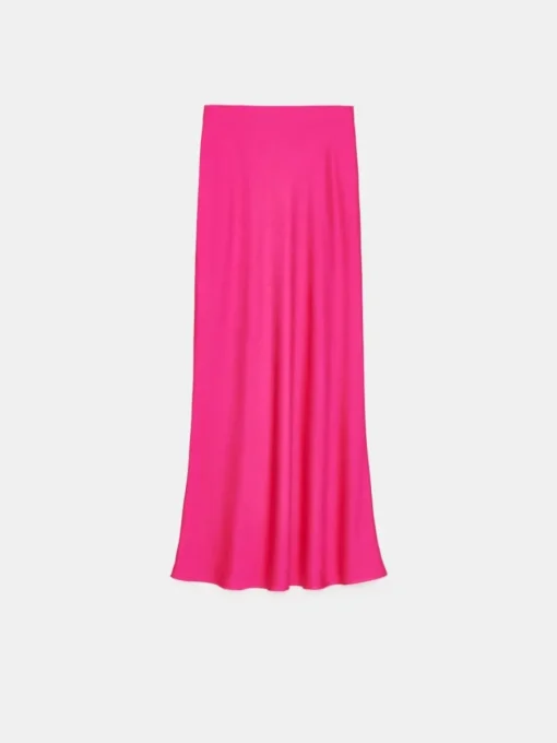 Röcke>MOHITO Satin Maxi-Rock Fuchsia