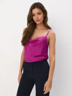 T-shirts, Tops>MOHITO Satintop Lila