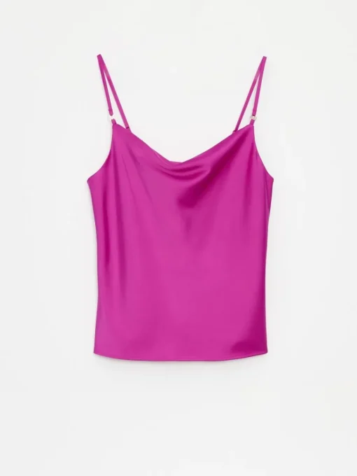 T-shirts, Tops>MOHITO Satintop Lila