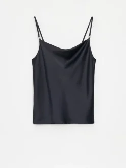 T-shirts, Tops></noscript>MOHITO Satintop Schwarz