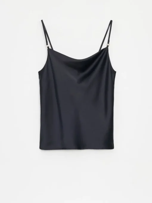 T-shirts, Tops>MOHITO Satintop Schwarz