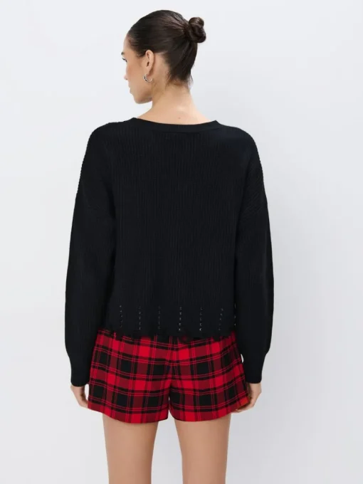 Pullover>MOHITO Schlichter Pullover Schwarz
