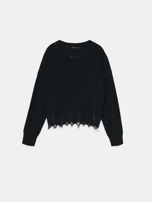 Pullover>MOHITO Schlichter Pullover Schwarz