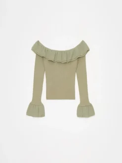 Pullover></noscript>MOHITO Schulterpullover öffnen Grün