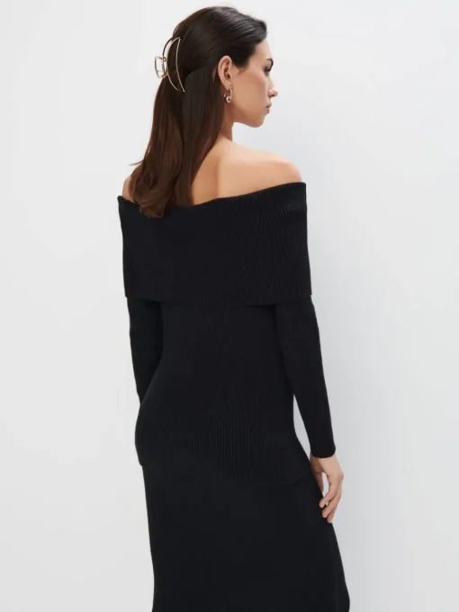 Pullover>MOHITO Schulterpullover öffnen Schwarz