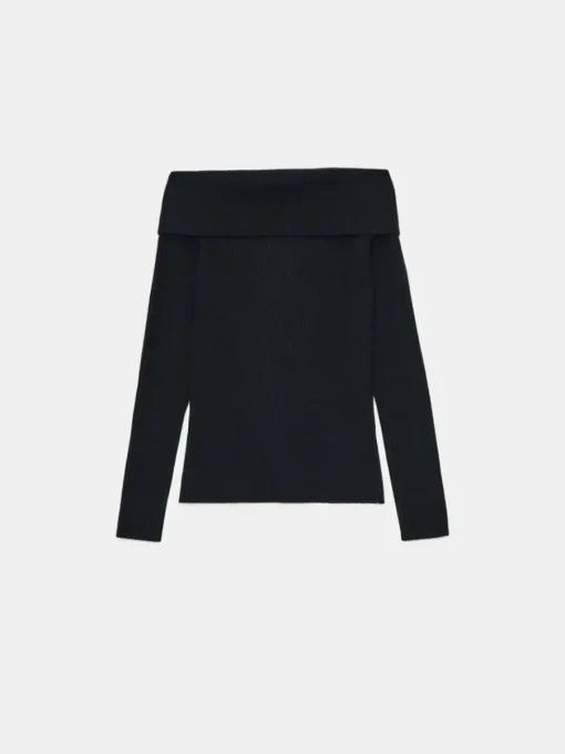Pullover>MOHITO Schulterpullover öffnen Schwarz