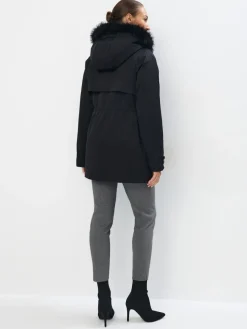 Jacken, Mäntel></noscript>MOHITO e Parka mit Kapuze und Kunstfell Schwarz