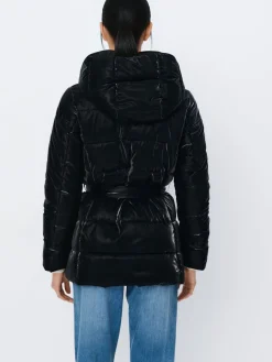 Jacken, Mäntel></noscript>MOHITO e Steppjacke mit Kapuze und Taillengürtel Schwarz