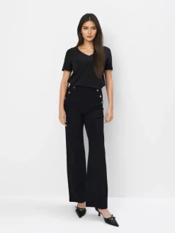 T-shirts, Tops>MOHITO es T-Shirt mit Baumwolle und Viskose Schwarz