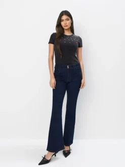 T-shirts, Tops></noscript>MOHITO es T-Shirt mit Baumwolle Schwarz