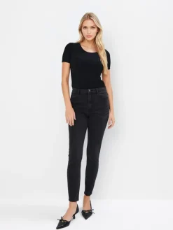 T-shirts, Tops>MOHITO es T-Shirt mit Viskose Schwarz