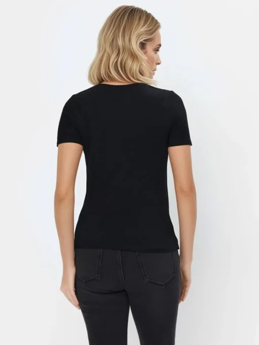 T-shirts, Tops>MOHITO es T-Shirt mit Viskose Schwarz