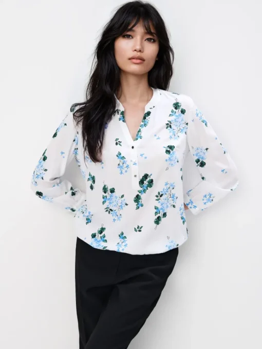 Blusen, Hemden>MOHITO Shirt Aus Viskose Blau