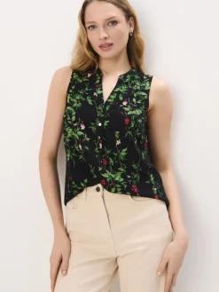 Blusen, Hemden></noscript>MOHITO Shirt Aus Viskose Schwarz