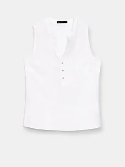 Blusen, Hemden></noscript>MOHITO Shirt Aus Viskose Weiu00df