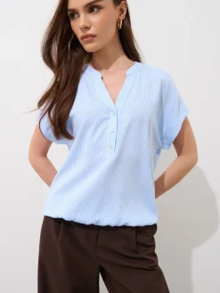 Blusen, Hemden>MOHITO Shirt Aus Viskose Blau