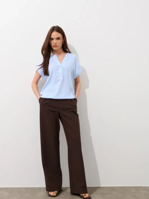 Blusen, Hemden>MOHITO Shirt Aus Viskose Blau