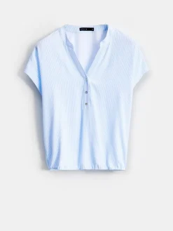 Blusen, Hemden></noscript>MOHITO Shirt Aus Viskose Blau