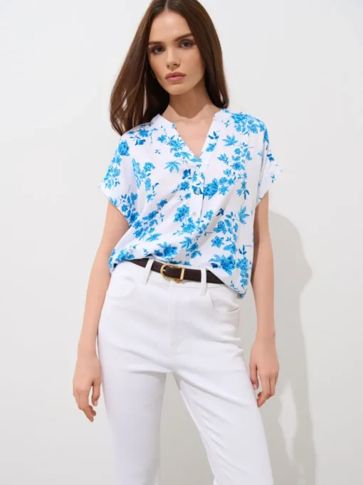 Blusen, Hemden>MOHITO Shirt Aus Viskose Blau