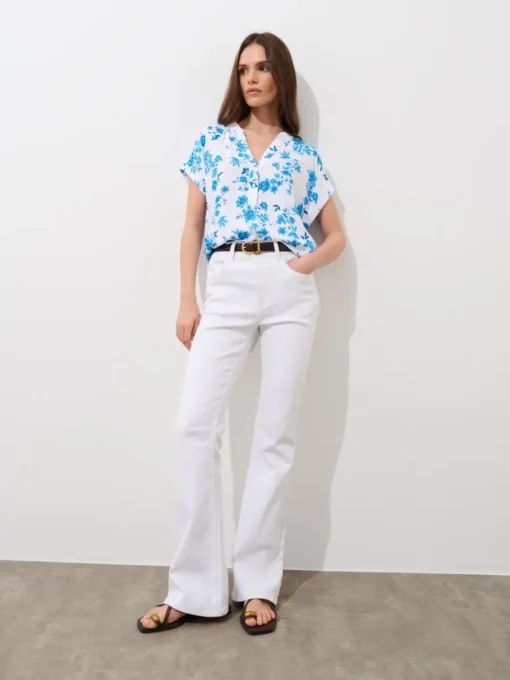 Blusen, Hemden>MOHITO Shirt Aus Viskose Blau