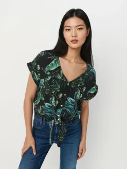 Blusen, Hemden>MOHITO Shirt Aus Viskose Schwarz