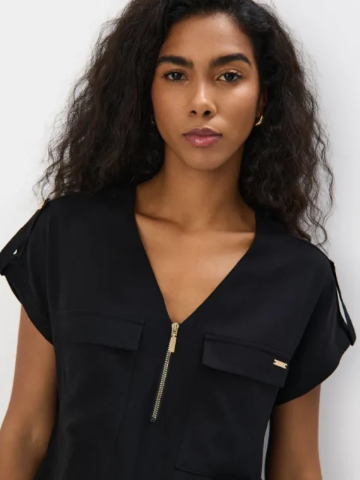 Am Häufigsten Ausgewählt|Blusen, Hemden>MOHITO Shirt Aus Viskose Schwarz