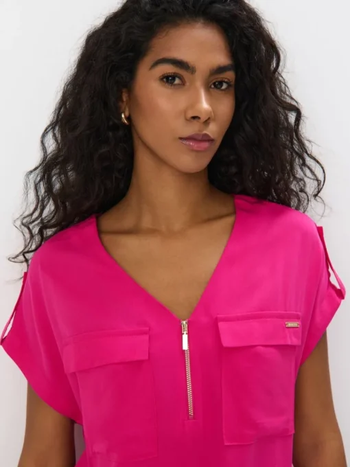 Am Häufigsten Ausgewählt|Blusen, Hemden>MOHITO Shirt Aus Viskose Pink