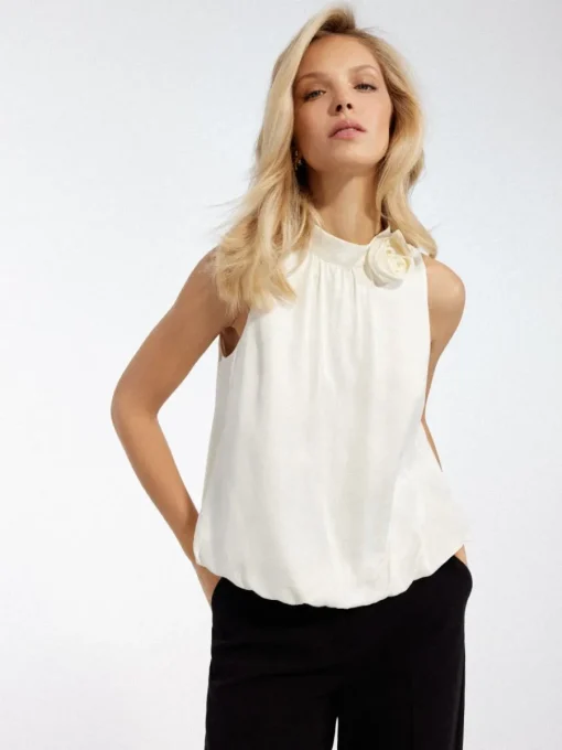 Blusen, Hemden>MOHITO Shirt Aus Viskose Creme