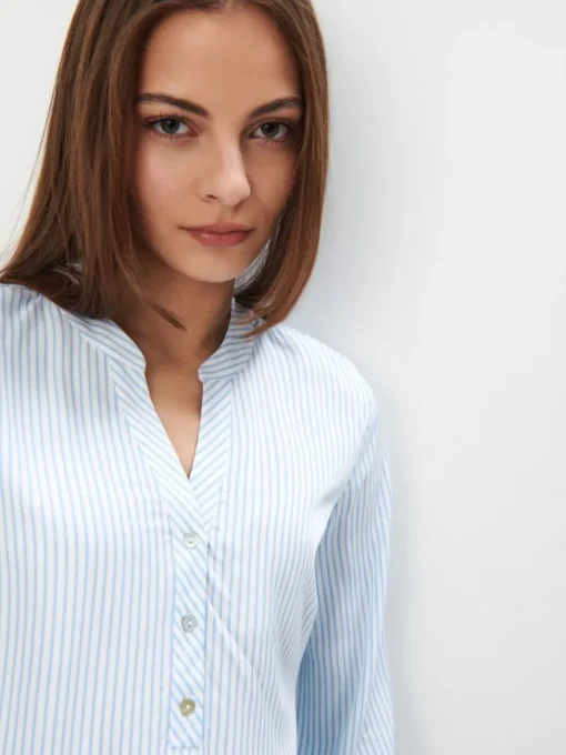 Blusen, Hemden>MOHITO Shirt Aus Viskose Blau