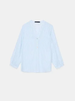 Blusen, Hemden></noscript>MOHITO Shirt Aus Viskose Blau