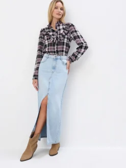 Blusen, Hemden>MOHITO Shirt Aus Viskose Dunkelviolett
